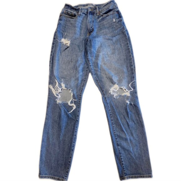 5/$55 Old Navy High Rise Curvy O.G. Straight Secret Smooth Pockets, 8 Tall - Picture 2 of 7